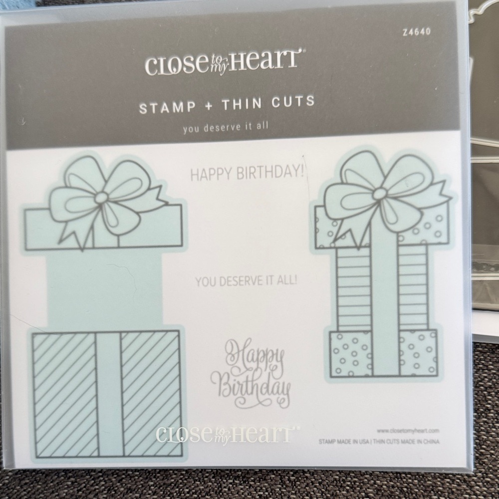 Gift Box Stamp and Die Set